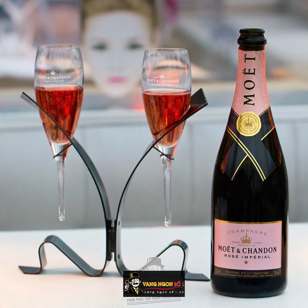 Rượu Champagne Moet Rose 