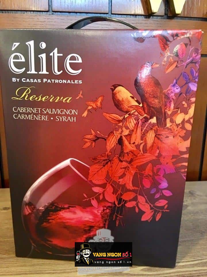 Kết quả hình ảnh cho vang bịch chile elite