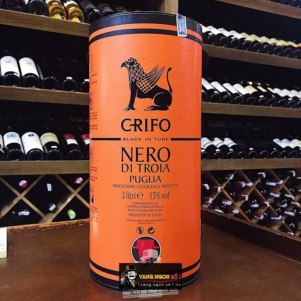 Vang Ý Crifo Nero Di Troia Puglia IGP (Bịch 3L)