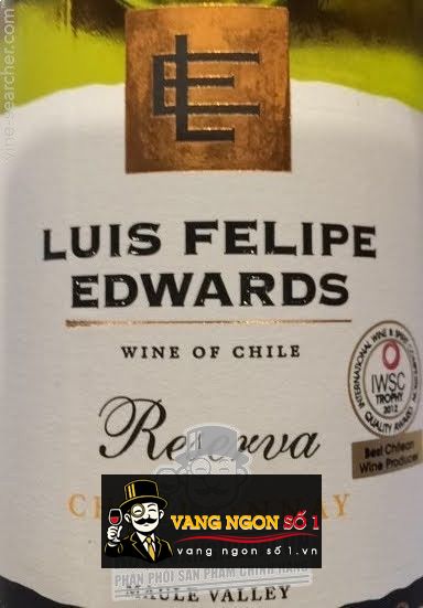 Kết quả hình ảnh cho luis felipe edwards reserva chardonnay