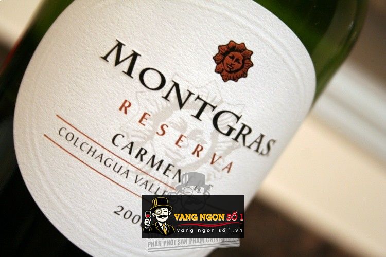 Kết quả hình ảnh cho vang chile montgras reserva carmenere