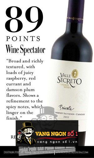 Káº¿t quáº£ hÃ¬nh áº£nh cho vang chile valle secreto private