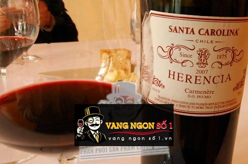 Rượu vang Chile Santa Carolina Herencia 