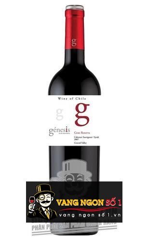 Kết quả hình ảnh cho vang chile genesis gran reserva cabernet
