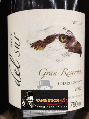 Kết quả hình ảnh cho vang chile aves del sur gran reserva chardonnay