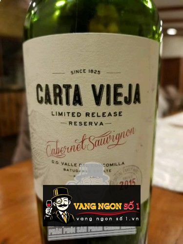 Kết quả hình ảnh cho carta vieja reserva cabernet sauvignon
