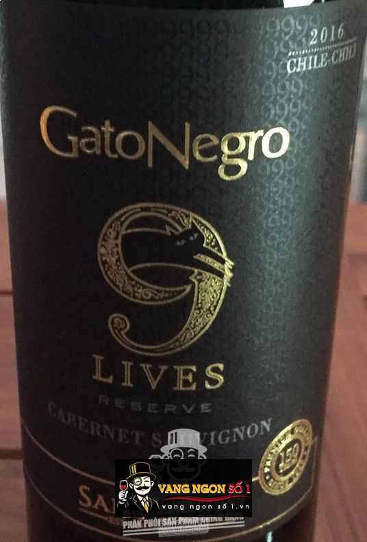 Vang Chile Gato Negro 9 Lives Reserve Sauvignon