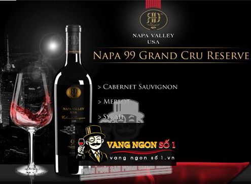 Kết quả hình ảnh cho vang mỹ napa valley 99 MERLOT