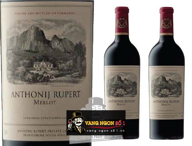 Kết quả hình ảnh cho vang nam phi anthonij rupert merlot