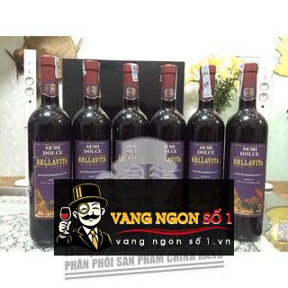 Kết quả hình ảnh cho vang ngọt bellavita semi dolce