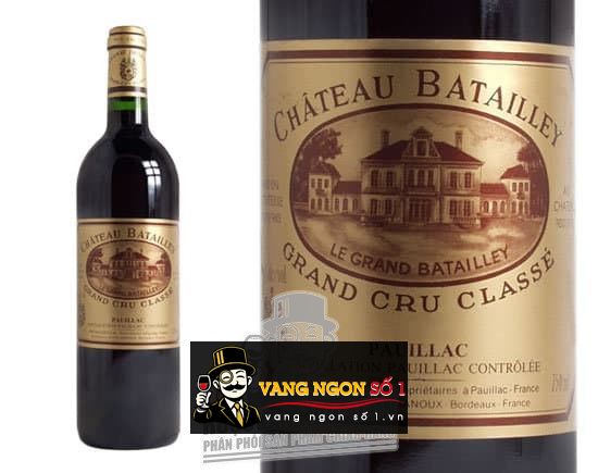 Kết quả hình ảnh cho vang pháp chateau batailley 5th grand cru classe