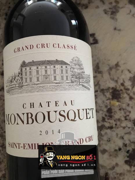 Kết quả hình ảnh cho Chateau monbousquet 2014