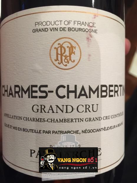Kết quả hình ảnh cho patriarche charmes chambertin