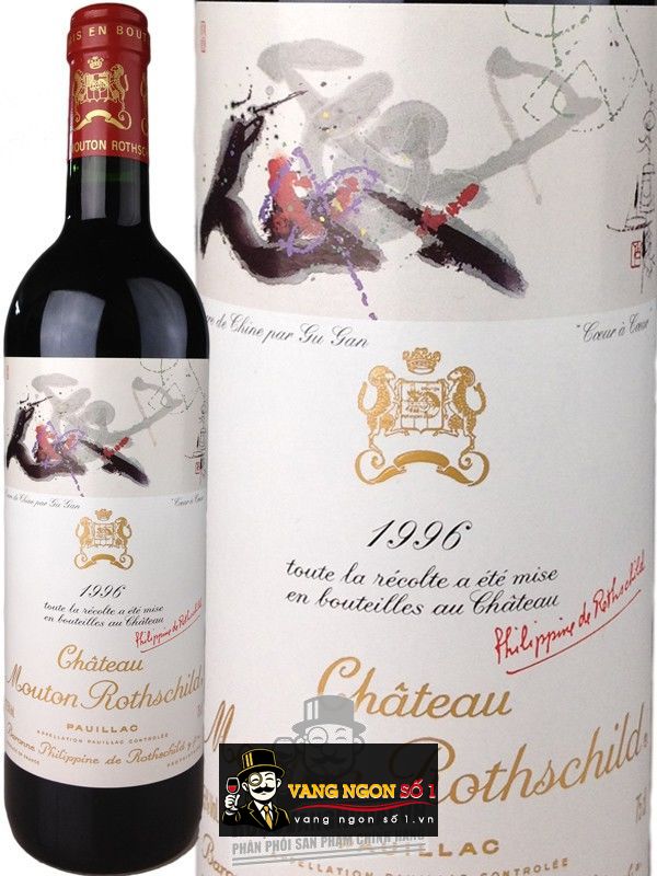 Kết quả hình ảnh cho chateau mouton rothschild 1996