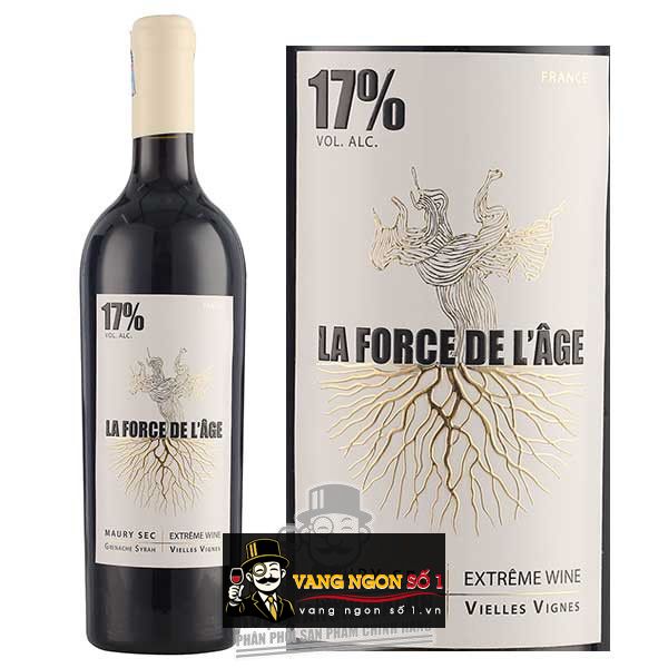 Kết quả hình ảnh cho vang pháp LA FORCE DE L'AGE