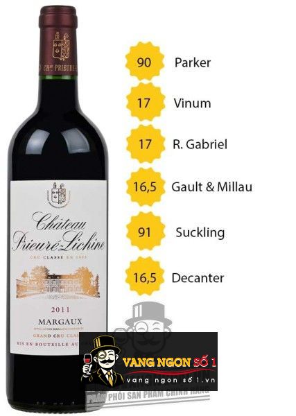 Château Prieuré Lichine 2011 - 4. Grand Cru Classé - Margaux