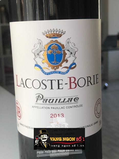 Vang Pháp Lacoste Borie Pauillac 2013