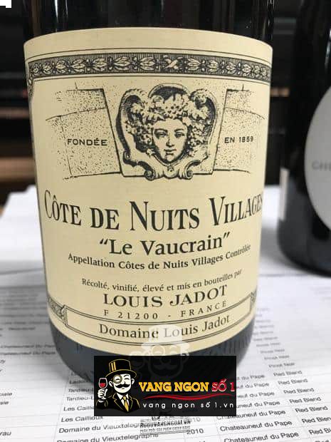 Rượu Vang Pháp Côte de Nuits Villages Le Vaucrain