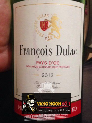 Rượu vang Francois Dulac Rouge IGP Mediterranee