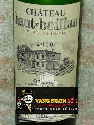 Rượu vang Chateau Haut-baillan Graves Blanc