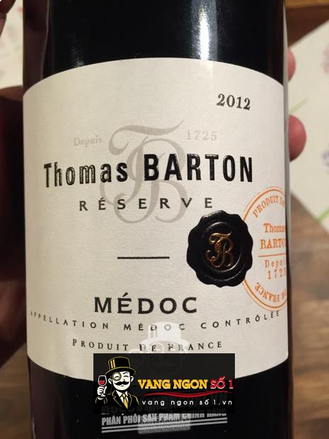 Rượu vang Thomas Barton Reserve Medoc