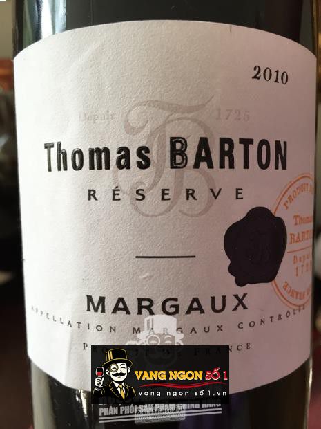 Rượu vang Thomas Barton Reserve Margaux