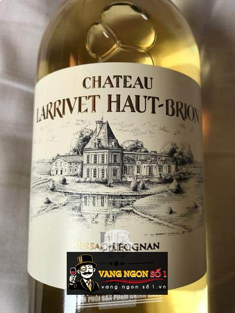 Vang Pháp Chateau Larrivet Haut Brion white Pessac Leognan