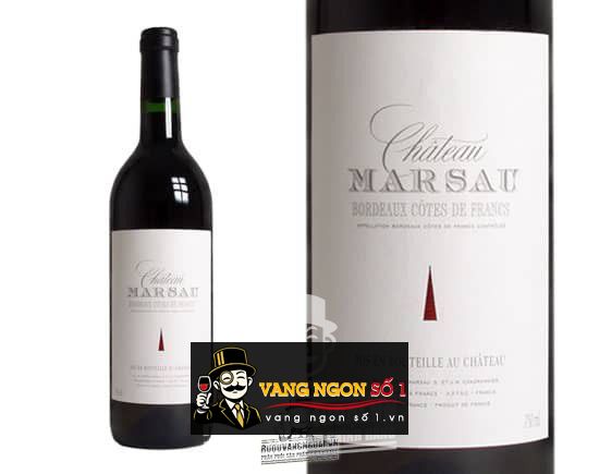 Vang Pháp Chateau Marsau Cotes de Francs Bordeaux