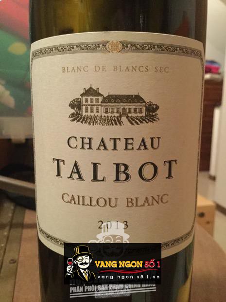 Vang Pháp Chateau Talbot Caillou Blanc 2014