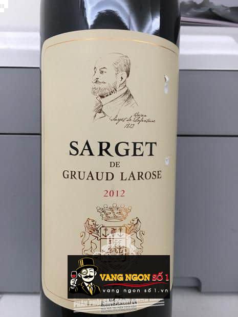 Vang Pháp Sarget de Gruaud Larose 2014