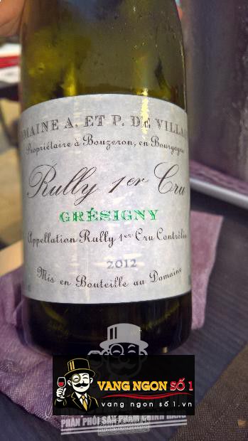 Vang Pháp Gresigny Rully Domaine A. Et P. de Villaine