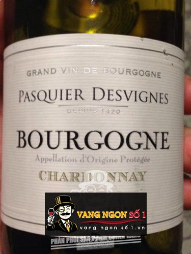 Rượu vang Bourgogne Pasquier Desvignes Chardonnay