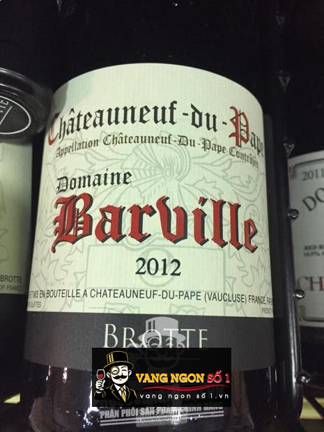 Vang Pháp Domaine Barville Châteauneuf du Pape