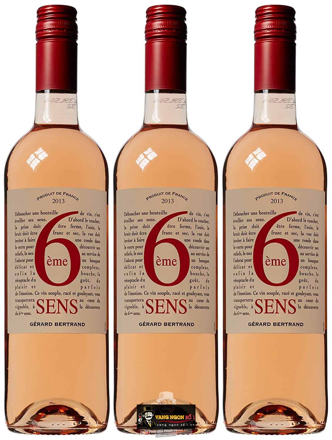 Vang Pháp Gerard Bertrand 6eme Sens Rose Pays