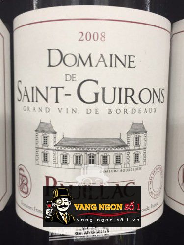 Vang Pháp Domaine de Saint Guirons Pauillac 2008