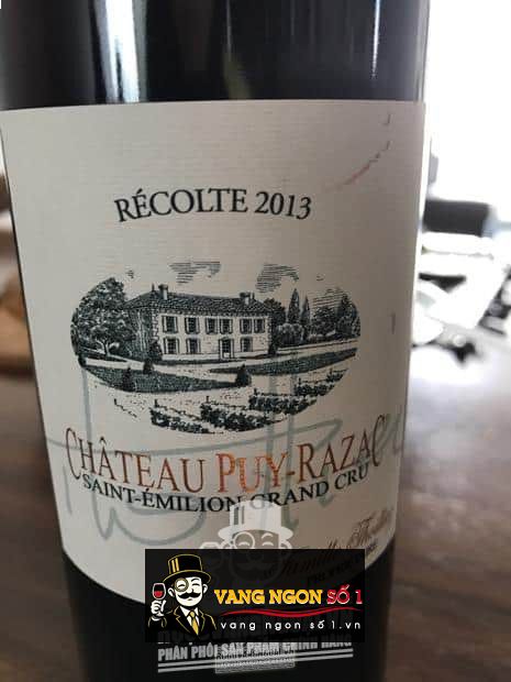 Vang Pháp Château Puy Razac Saint Emilion Grand Cru