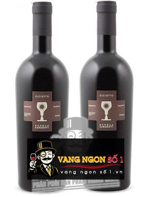 Káº¿t quáº£ hÃ¬nh áº£nh cho vang Ã½ diciotto primitivo