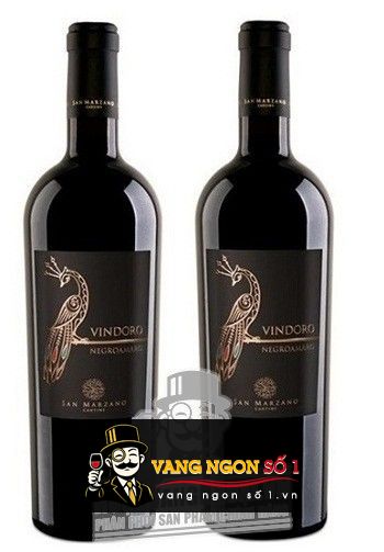 ảnh rượu vang ý con công vindoro negroamaro