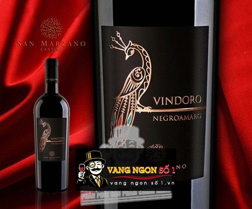 rượu vang con công vindoro negroamaro