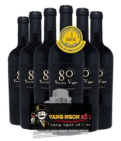 Kết quả hình ảnh cho 80 vecchie vigne primitivo di manduria