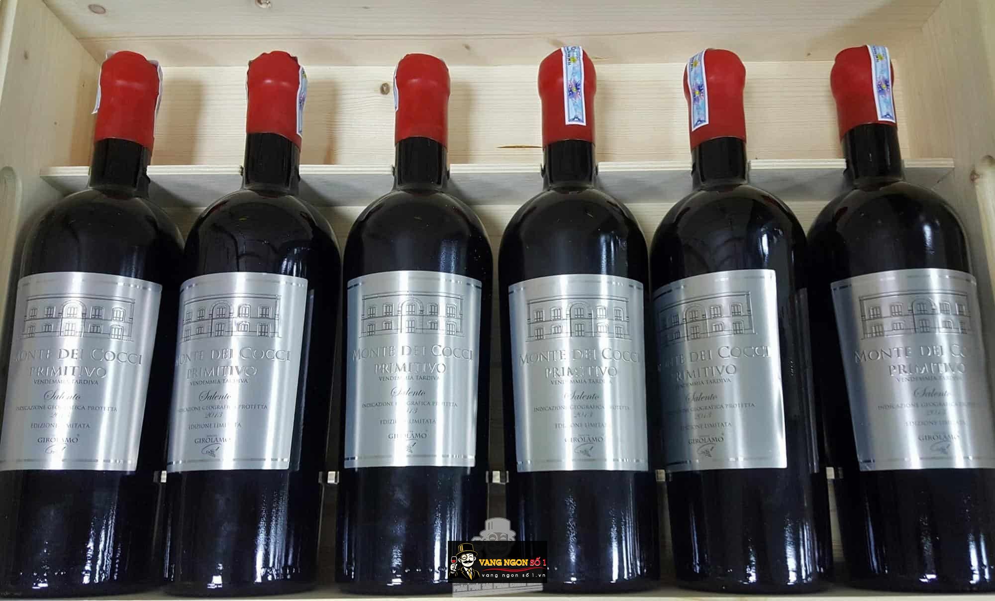 Kết quả hình ảnh cho vang ý monte dei cocci primitivo