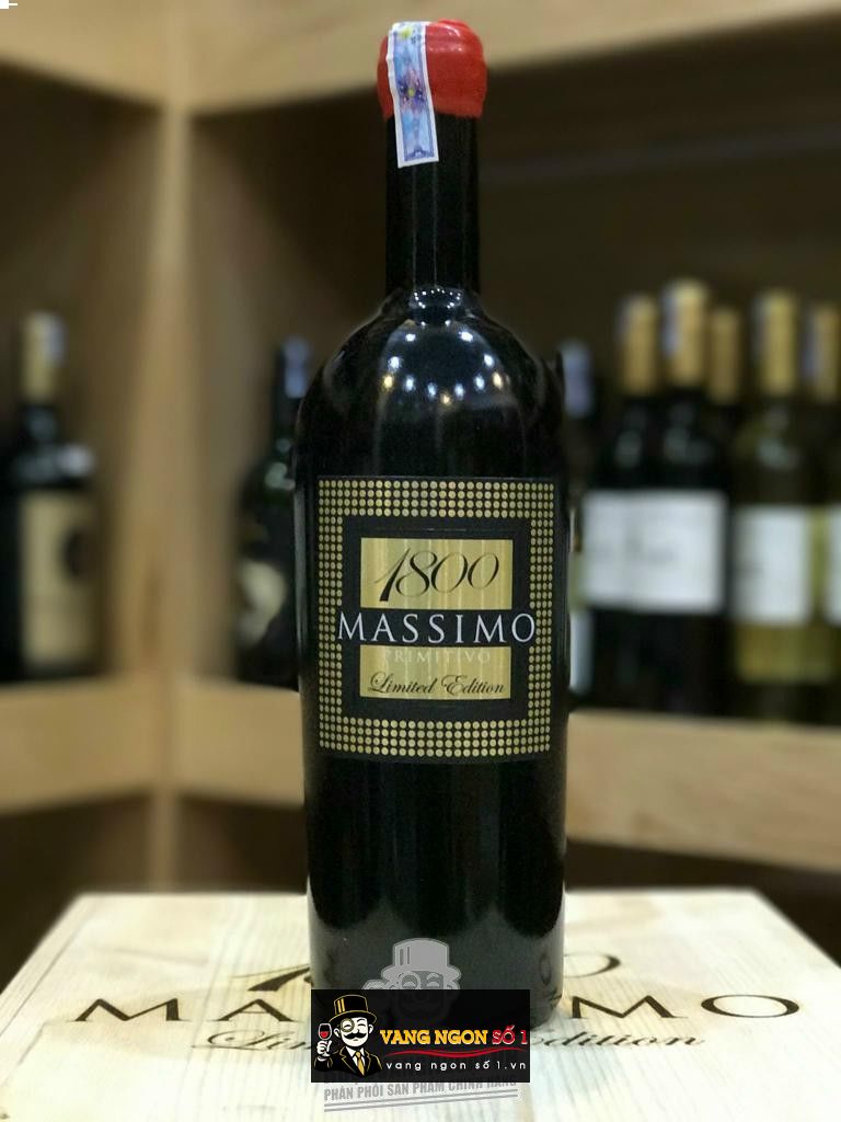 Kết quả hình ảnh cho RƯỢU VANG Ý 1800 massimo