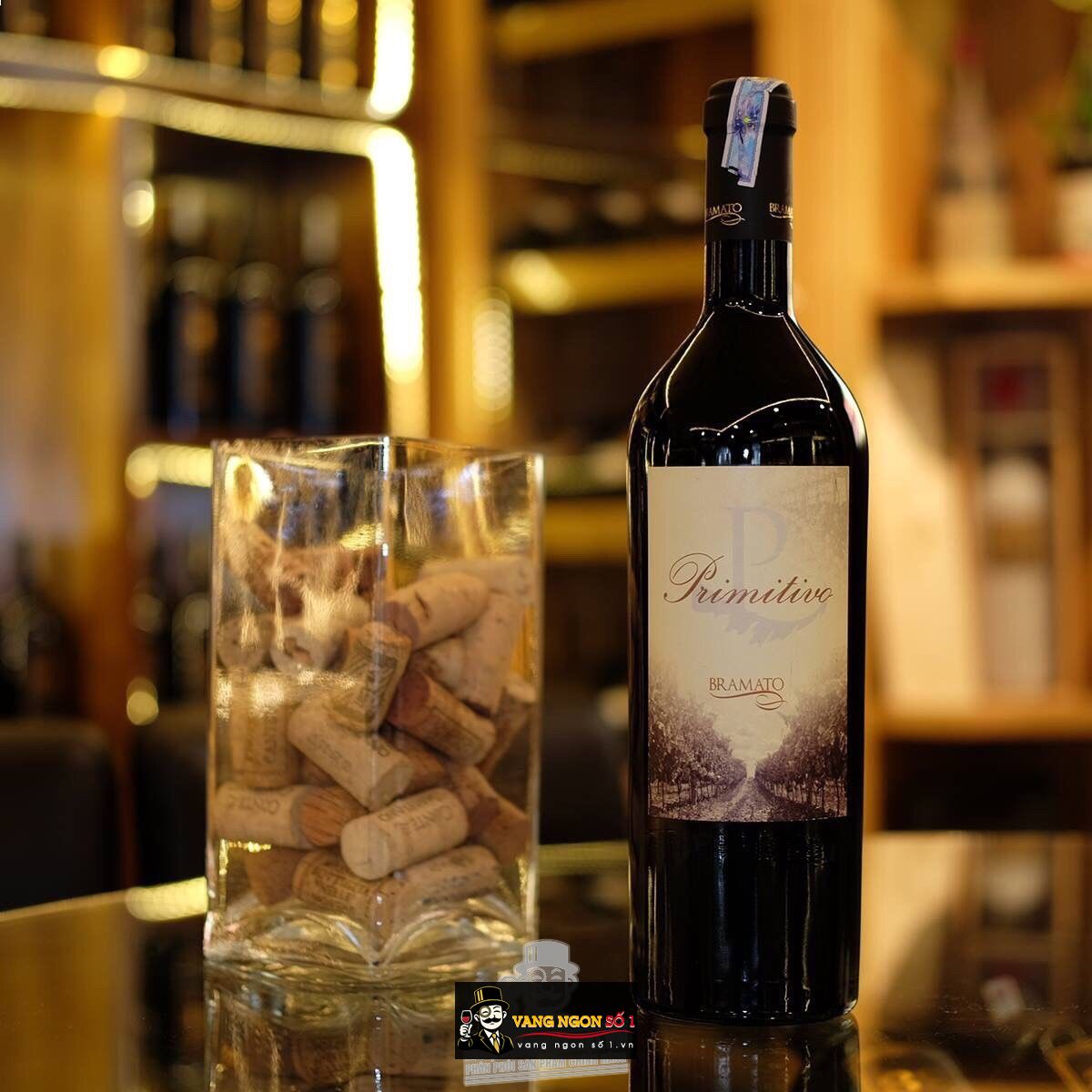Rượu vang Bramato Primitivo 18 độ