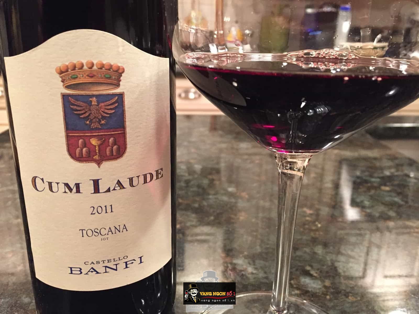 Vang Ý Castello Banfi Cum Laude Toscana