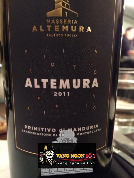 Vang Ý Primitivo di Manduria Masseria Altemura Puglia