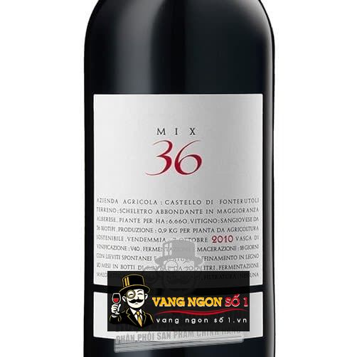 Rượu vang Ý Mazzei Mix 36 Toscana