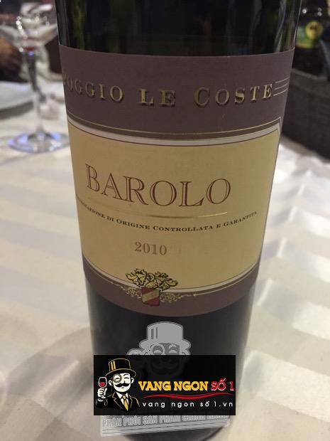 Vang Ý Poggio le Coste Barolo Piedmont