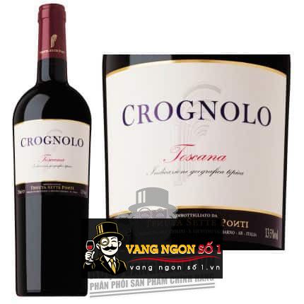 Rượu vang Ý Crognolo Toscana