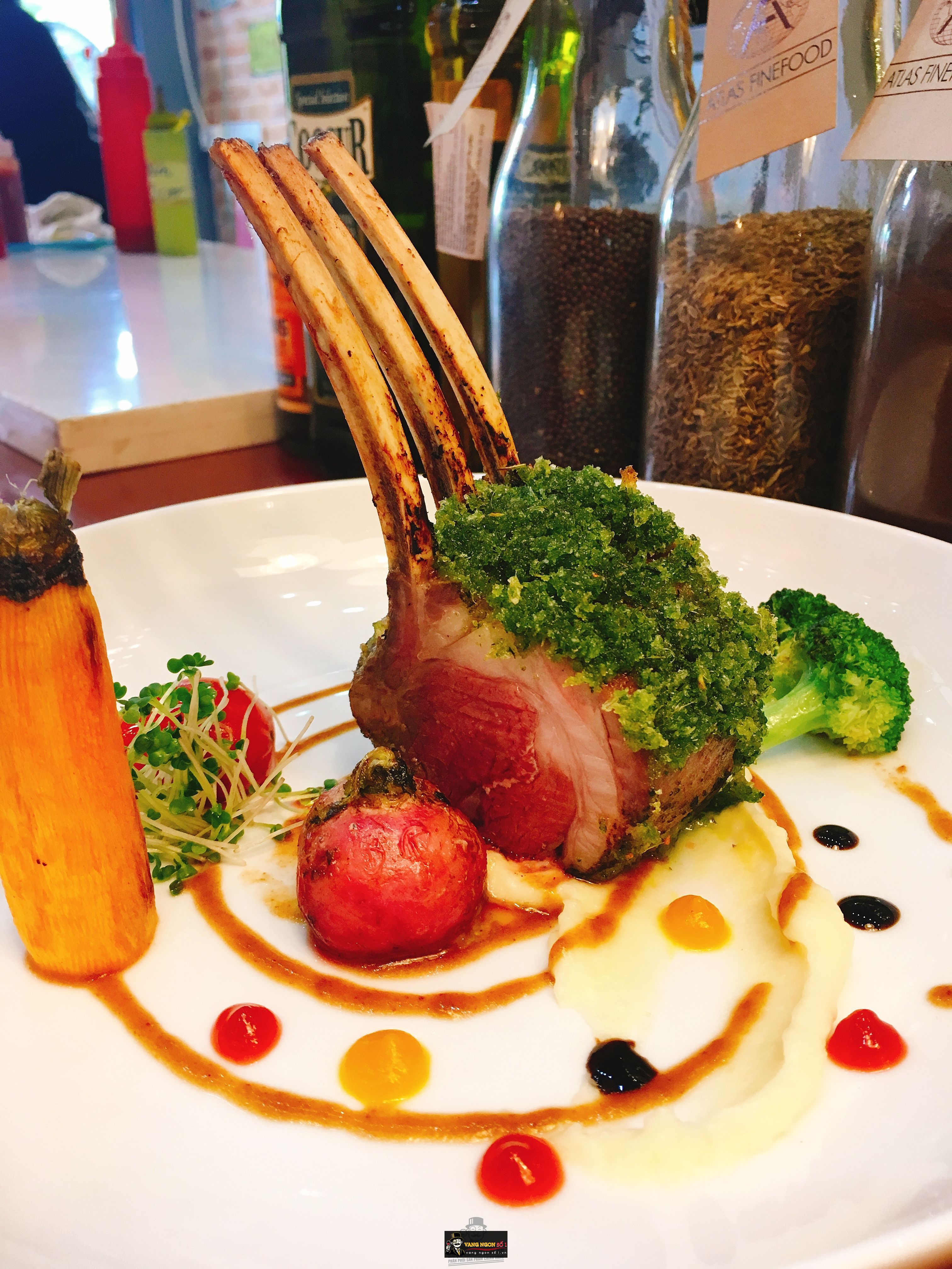 Sườn cừu cắt kiểu pháp nướng bỏ lò - Giaruou