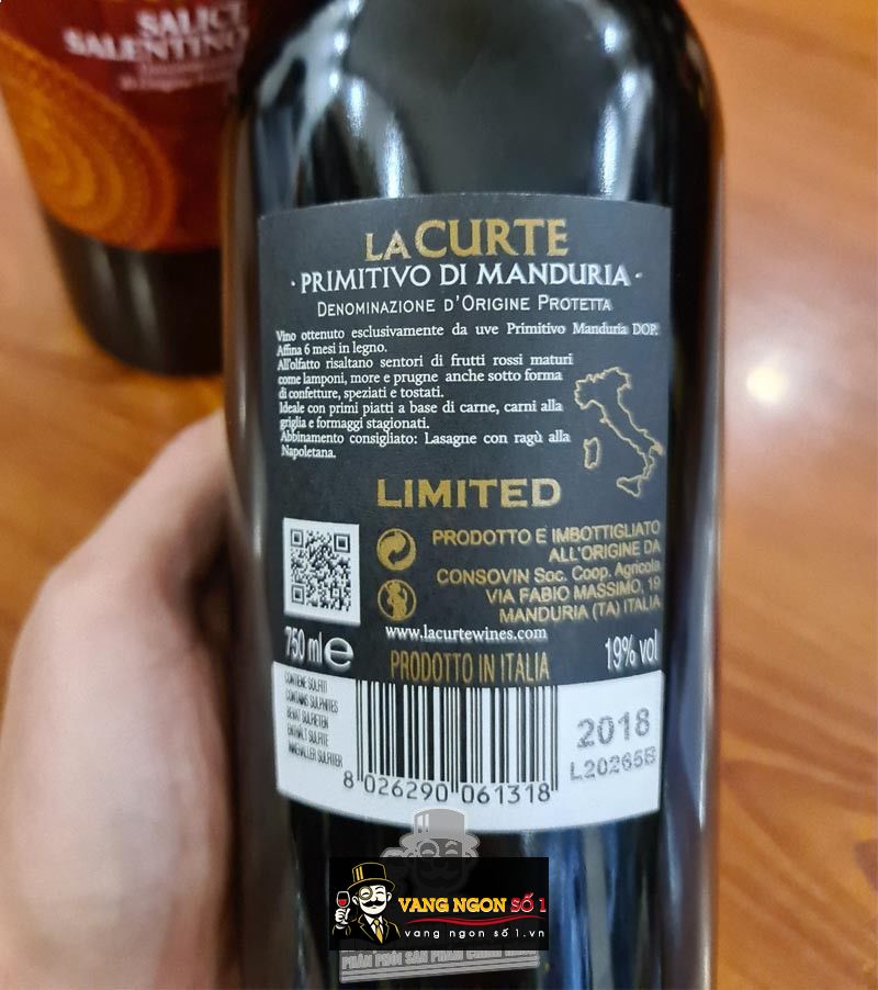 Rượu vang LaCurte hộp quà